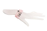 Rose Quartz Bracelet w/ Diamond Baguette-Bracelets-Gretchen Ventura