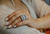 Pyramid Lab grown Diamond Dome Ring-Rings-Gretchen Ventura