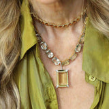 Faceted Citrine Star Riviere Necklace-Necklaces-Gretchen Ventura