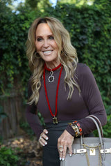 Emerald Shape Carnelian Kaleidoscope Bangle-Bracelets-Gretchen Ventura