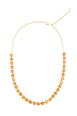 Faceted Citrine Star Riviere Necklace-Necklaces-Gretchen Ventura