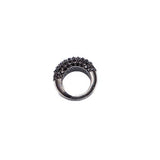 Black Spinel Dome Ring-Rings-Gretchen Ventura