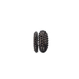 Pyramid Black Spinel Saucer Ring-Rings-Gretchen Ventura