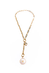 Rose Cut Single Drop Pendant-Neck Pendant-Gretchen Ventura