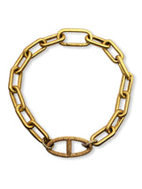 Oval H Link w/GV Link Chain Rockstar 2 Necklace-Gretchen Ventura