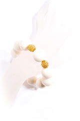 Rose Cut Diamond & Moose Antler Bead Bracelet-Bracelets-Gretchen Ventura