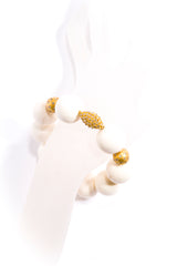 Rose Cut Diamond & Gold Bead & Moose Antler Bead Bracelet-bracelets-Gretchen Ventura