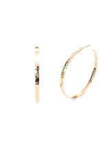 18K Gold Hand Hammered Hoops-Earrings-Gretchen Ventura