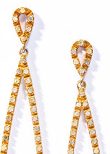 Diamond Tear Drop Earring-Earrings-Gretchen Ventura