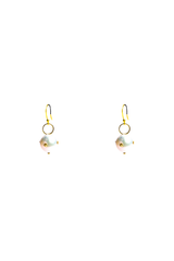 Fresh Water Pearls W/Embedded Diamonds Earrings-Earrings-Gretchen Ventura
