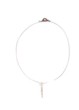 Raw Diamond Slice & Sterling Small Spear Necklace-Necklaces-Gretchen Ventura