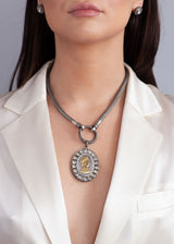 Queen Victoria Medallion Necklace-Neck Pendant-Gretchen Ventura