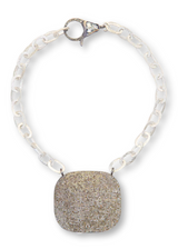 Diamond Plate & GV Link Chain Necklace-Necklaces-Gretchen Ventura