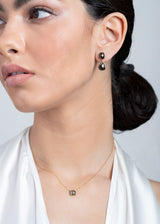 Rose Cut Gray Diamond & 18K Gold Chain-Necklaces-Gretchen Ventura