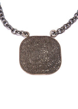 Rockstar Black Spinel Plate Necklace-Necklaces-Gretchen Ventura