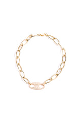 14K Gold & Diamond Connector & Link Chain Necklace-Necklaces-Gretchen Ventura