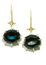 Blue London Topaz Hinge Earrings-Earrings-Gretchen Ventura