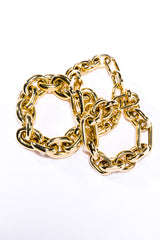 14K Gold Jumbo Mixed Oval Link Bracelet-Bracelets-Gretchen Ventura