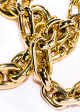 14K Gold Jumbo Mixed Oval Link Bracelet-Bracelets-Gretchen Ventura