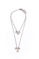 Triple Drop Rose Cut Necklace-Necklaces-Gretchen Ventura