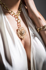 Hand Hammered Gold Link Chain-Chain-Gretchen Ventura