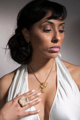 Diamond Amoeba Cocktail Ring-Rings-Gretchen Ventura