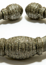 Diamond & Matte Sterling Cuff-Bracelets-Gretchen Ventura