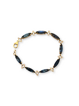 Blue London Topaz Marquise Bracelet-Bracelets-Gretchen Ventura