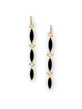 Faceted Black Spinel Marquise Drops-Earrings-Gretchen Ventura