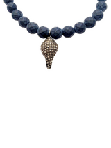 Onyx & Diamond Shell Charm Bracelet-Men's-Gretchen Ventura