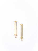14K Gold & Diamond Fringe Earrings-Earrings-Gretchen Ventura