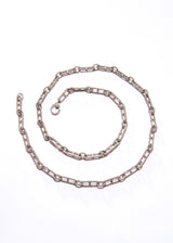 Diamond "H" link chain-Necklaces-Gretchen Ventura