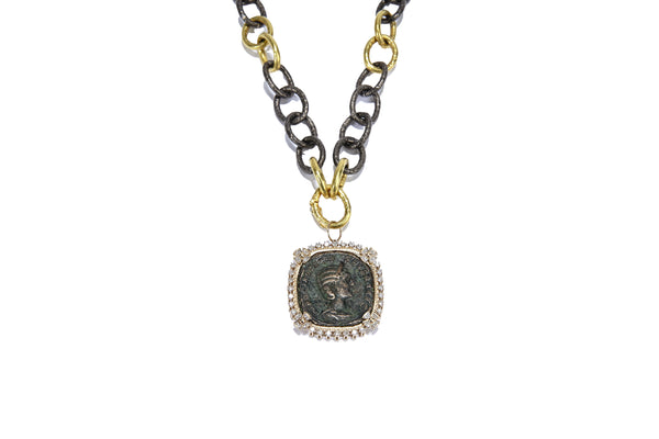 Ancient Roman Empire Coin (Goddess of Peace & Harmony)-Neck Pendant-Gretchen Ventura