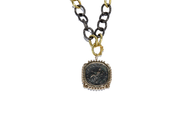 Ancient Roman Empire Coin (Goddess of Peace & Harmony)-Neck Pendant-Gretchen Ventura