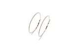 14K Gold and Diamond Hoop 2” (0.67 ct.) Earring #3561-Earrings-Gretchen Ventura