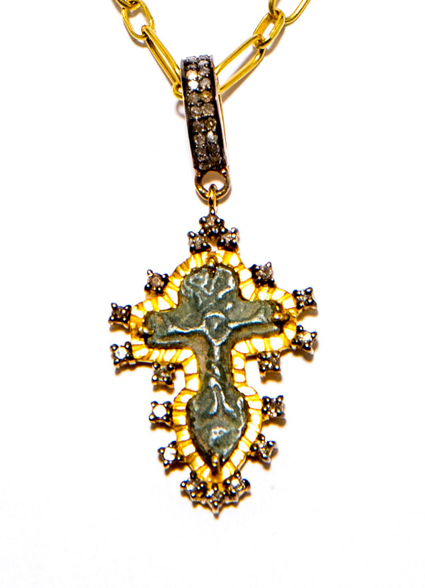 Rare Ancient Kiev Crucifix-Neck Pendant-Gretchen Ventura
