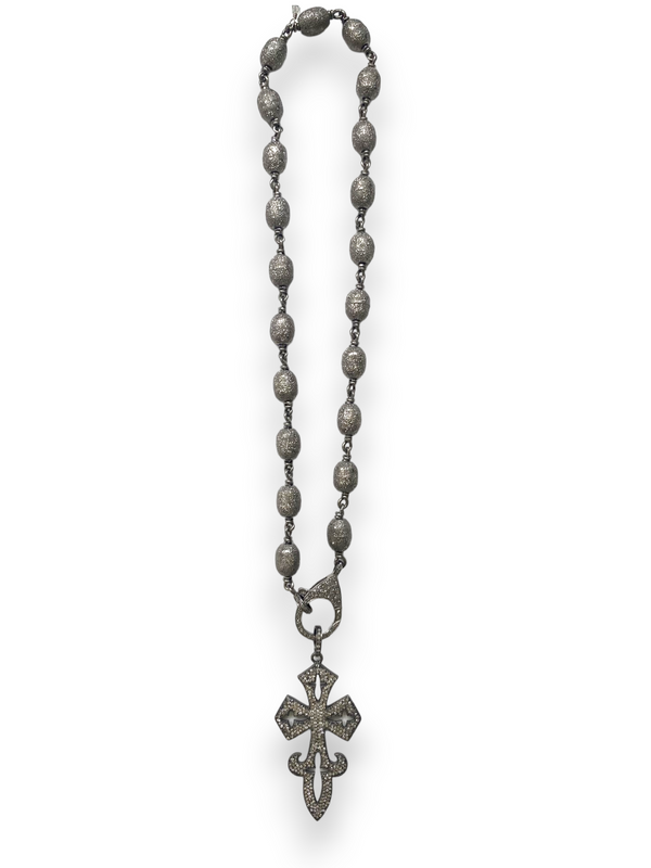 Pave Diamond Cross Pendant #7305-Neck Pendant-Gretchen Ventura