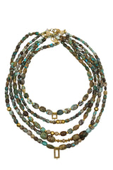 Pre Islamic Mountain Natural Persian Turquoise Necklace 3-Necklaces-Gretchen Ventura