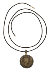 Bronze Roman Republic Coin Pendant-Neck Pendant-Gretchen Ventura