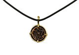 Ancient Seal of Solomon Bronze Coin Pendant-Neck Pendant-Gretchen Ventura