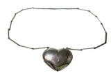 Vintage Georg Jensen Sterling Silver Heart on Sterling Silver Chain-Necklaces-Gretchen Ventura