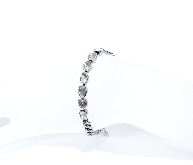 Small Rose Cut Tennis Bracelet-Bracelets-Gretchen Ventura