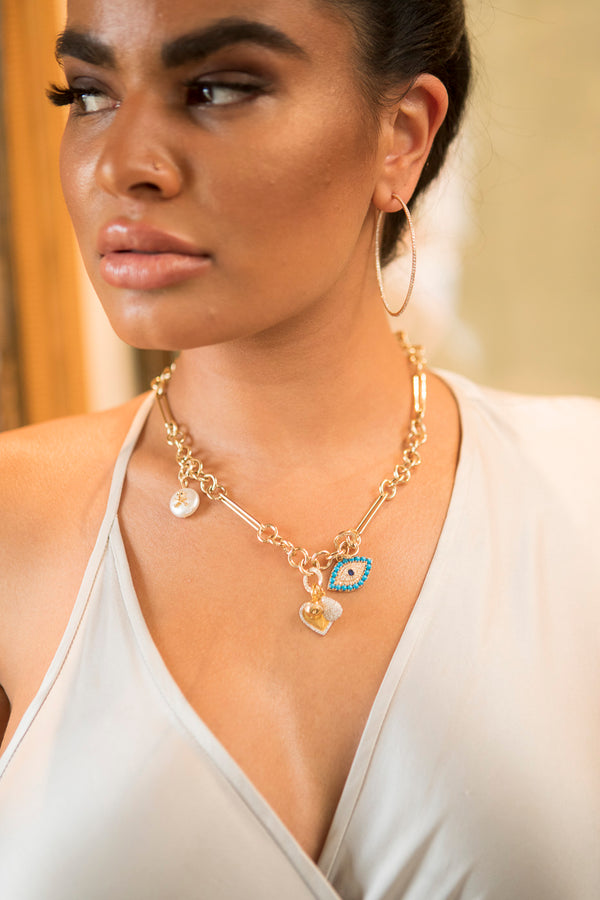 Gold Round and Paperclip Link Chain-Chain-Gretchen Ventura