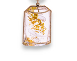 Rectangular Quartz Crystal Intaglio Dove in a Pear Tree Pendants in 14 K Gold (60.8g) & Brilliant Cut Diamonds (1.11C) #7251-Neck Pendant-Gretchen Ventura