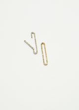14K Yellow & White Gold Single Cut Diamond Medium Paperclip Clasp(1.25") (.80C) #7172-Clasp-Gretchen Ventura