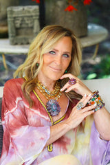 Faceted Rectangle Green Amethyst Riviere Necklace-Necklaces-Gretchen Ventura