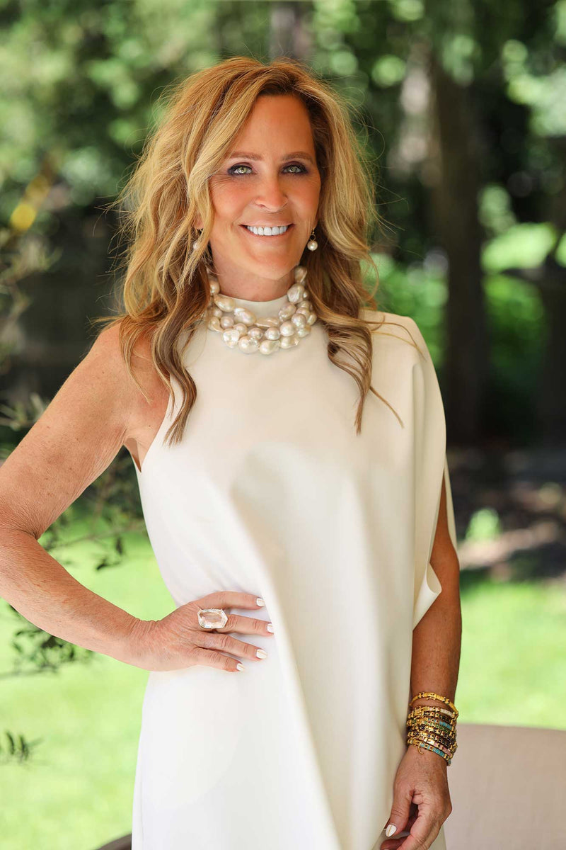 Freshwater Baroque Large Pearl Silk Knotted Necklace-Necklaces-Gretchen Ventura