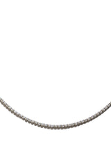 White Gold & Diamond Tennis Necklace-Necklaces-Gretchen Ventura