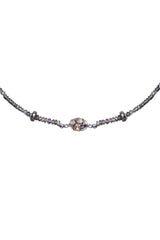 Changing Color Sapphire & Rose Cut Diamond Bead Necklace-Necklaces-Gretchen Ventura