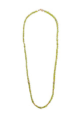 Peridot Necklace w/ Gold Wheel & Beads-Necklaces-Gretchen Ventura